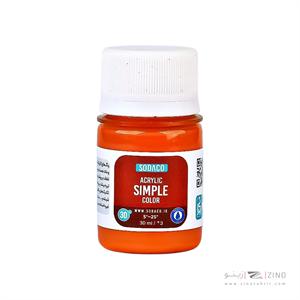 اکریلیک ساده30میل سوداکو نارنجی کد00304
