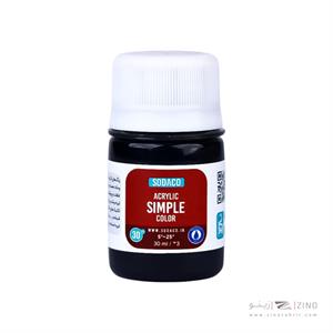 اکریلیک ساده30میل سوداکو مشکی کد00324