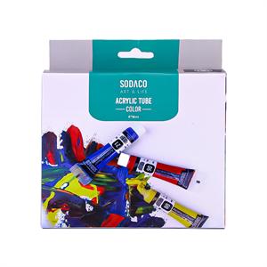 اکریلیک ساده تیوپی18میل سوداکو6رنگ کد00599