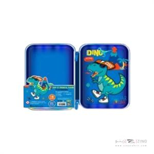 جامدادی تک زیپ هارد باکس وست  دایناسور کدU2109A-2