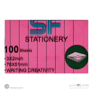 پست ایت100برگ76*51الوان خطدارفسفری اس اف کدSF-301