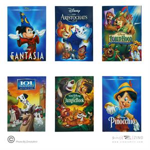 یادداشت سری والت دیزنی جلدگلاسه سایز21*14 همیشه