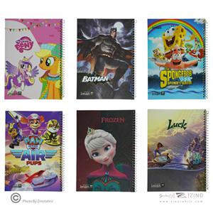 دفتر80برگ ایمان کد8502 سیمی طرح کارتونی