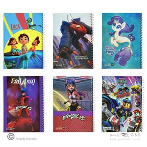 دفتر80برگ ایمان کد8502 سیمی طرح کارتونی