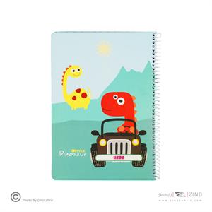 دفتر100برگ وزیری سیمی(حاشیه دار فانتزی) هیرو