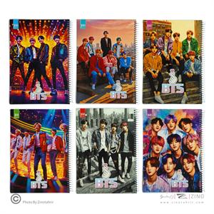 دفتر100برگ سیمی مجلدBTعرش کد176A