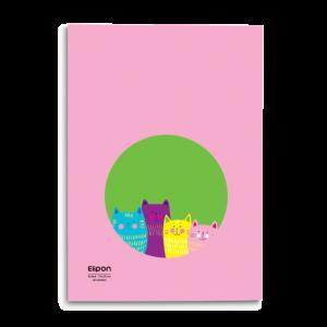 دفتر40برگ وزیری شومیزکلاسیک الیپون کد210کارتن 112عددی