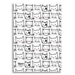 دفتر60برگ وزیری شومیزفانتزی الیپون کد220کارتن84عددی