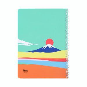 دفتر60برگ وزیری سیمی فانتزی الیپون کد223کارتن72عددی