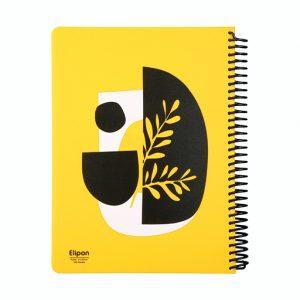 دفتر100برگ رحلی سیمی جلدطلق فانتزی الیپون کد813کارتن24عددی