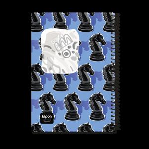 دفتر200برگ وزیری سیمی جلدسخت کلاسیک الیپون کد249کارتن16عددی