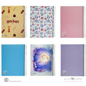 دفتر100برگ رحلی کد8513ایمان سیمی جلدسخت