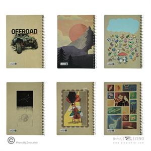 دفتر100برگ کد9510ایمان گلاسه طرح کرافت