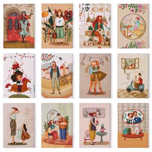 دفتر80برگ وزیری سیمی مجلدمسترنوت کد410 کارتن70عددی 