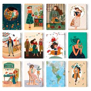 دفتر100برگ وزیری سیمی جلدسخت مسترنوت کد402 کارتن40عددی 