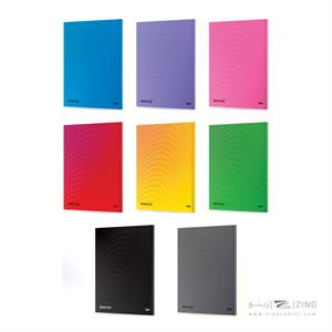 دفتر100برگ وزیری ته چسب طرح الوان میکرو کدD11