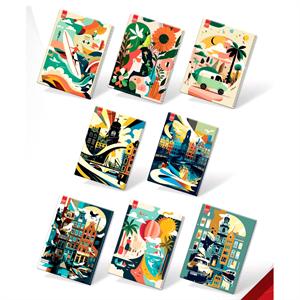 دفتر60برگ وزیری سیمی مجلد کلاسیک عرش کد91