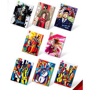 دفتر100برگ وزیری تک سیم طلقی کلاسیک عرش کد21