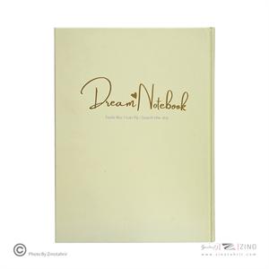 دفتر100برگ خطدارA4 ته دوخت جلدسخت طلاکوب/نقره برگ سری کیوت پالت کد70401