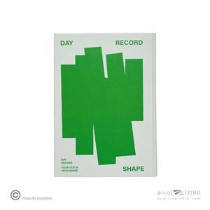 دفترکاغذ سفید و رنگی(بی خط) جلد سخت 15*21 همین سری DAY RECORD