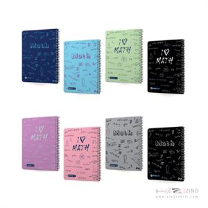 دفتر100برگ وزیری سیمی جلد سخت میکرو سری فرمول کدC71/72/73/74/75