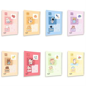 دفتر60برگ وزیری سیمی مجلد سری School پیتیکو کد372کارتن60عددی