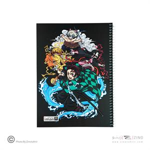 دفتر60برگ وزیری سیمی طرح انیمه ایمان کد0403