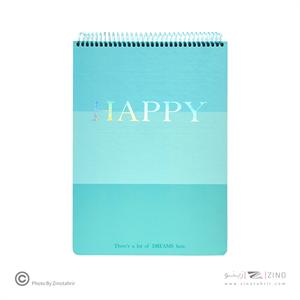 دفتر100برگA4سیم از بالا لانگو سری هپی پرو نوت