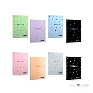 دفتر80برگ دوخط وزیری سیمی مجلد میکرو کدC85