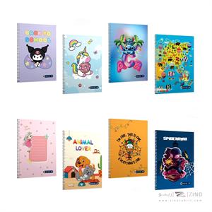 دفتر50برگ چهارخط وزیری سیمی مجلد میکرو کدC83