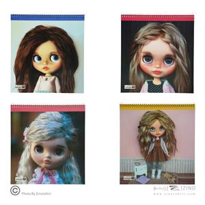 دفتر30برگ نقاشی کد9016 سیم ازبالاطرح عروسکی ایمان
