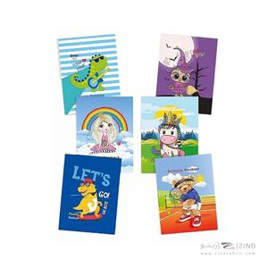 دفتر نقاشی 20 برگ رحلی منگنه ای فانتزی آوای تحریر کد D226