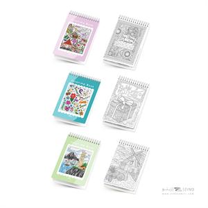 دفتر رنگ آمیزی30برگ19*14  سیمی بزرگسالان آبرنگ کد A060 