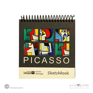 دفترطراحی60برگ کاغذ60گرم سایز14*15 ایمان کد0303