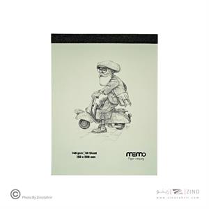 پد طراحی سایز20*15مقوا140گرم MEMO