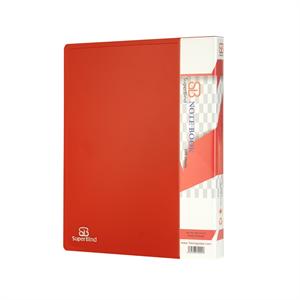 دفترکلاسوری 26حلقه قفل فلز(جلد طلقی بدون یدک) سوپربایند