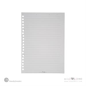 یدک دفتر کلاسوری20حلقه 100برگ خطدار برگ سری راندو کد74401