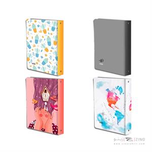 دفترکلاسوری 26حلقه قفل فلزایمان 100 برگ گالینگور  کد9513