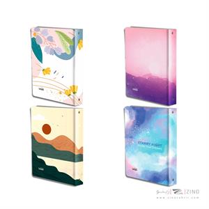 دفترکلاسوری 26حلقه قفل فلزایمان 100 برگ گالینگور  کد9513