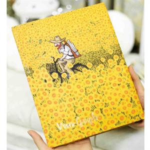 دفترکلاسوری20حلقه100برگ قفل فلز برگ سری ونگوگ کد71509