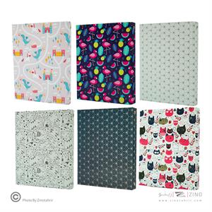 دفترکلاسوری20حلقه100برگ قفل فلز برگ سری راندو کد71502