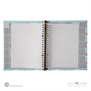 دفترکلاسوری20حلقه100برگ قفل فلز برگ سری راندو کد71502