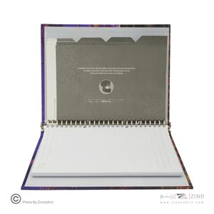 دفترکلاسوری26حلقه100برگ قفل فلز(2تکه) برگ سری ونگوگ کد71304