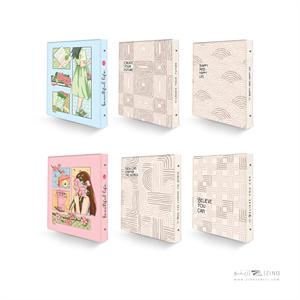 دفترکلاسوری26حلقه100برگ قفل فلز آبرنگ کدA057