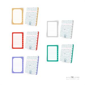 یدک دفتر7حلقه هپی دکمه ای آبرنگ کدA054