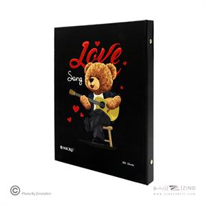 دفترکلاسوری26حلقه100برگ قفل پلاستیک میکرو سری جور