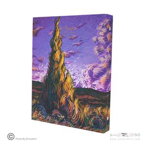 دفترکلاسوری26حلقه100برگ قفل فلز برگ سری ونگوگ کد71310