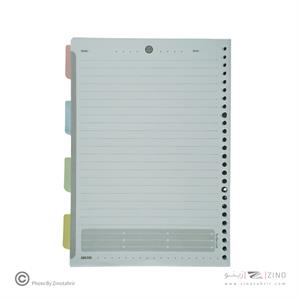 یدک دفتر کلاسوری26حلقه آبرنگ کدA058