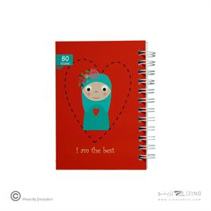 دفتریادداشت 12*8فنردوبل        برگ