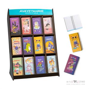 دفتریادداشت ام دی اف7*12فانتزی سیم از بغل آوای تحریر کدNS35288